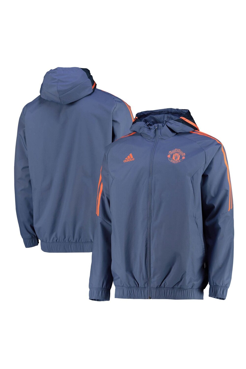 

Тренировочная куртка Manchester United для любых погодных условий adidas, синий