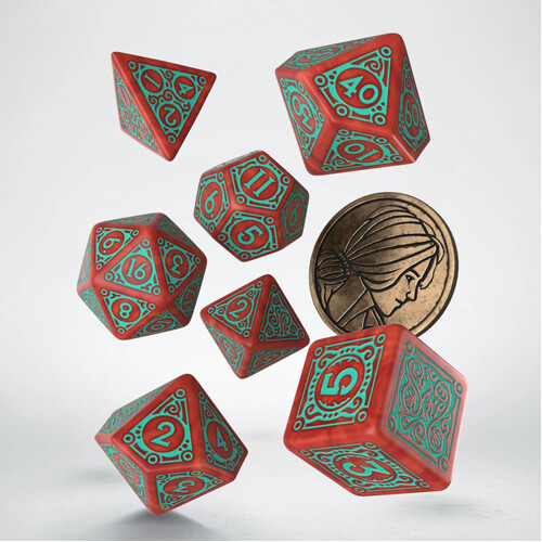 Игровые кубики The Witcher Dice Set: Triss – Merigold The Fearless Q-Workshop футболка the witcher fearless premium black m