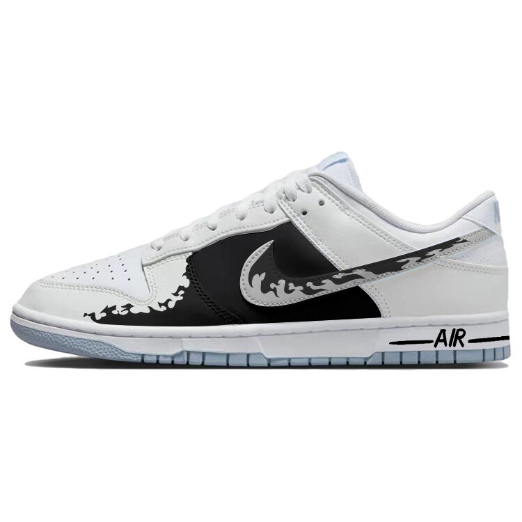 

Кроссовки Nike Dunk Skateboarding Shoes Men Low-top Black/White, черный/белый