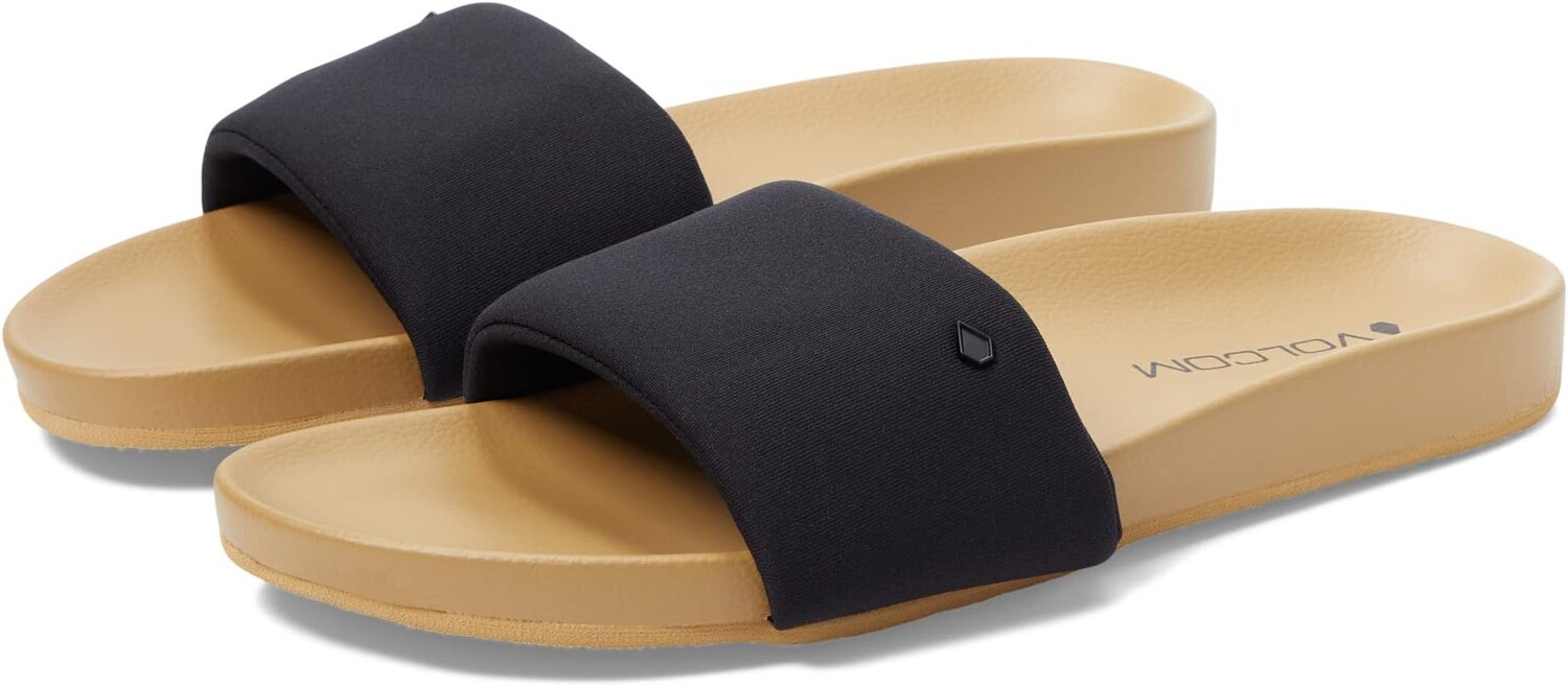 

Сандалии на плоской подошве Cool Slide Volcom, черный