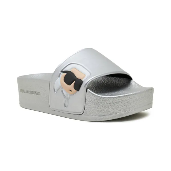 

Тапочки кондо макси Karl Lagerfeld, серебряный