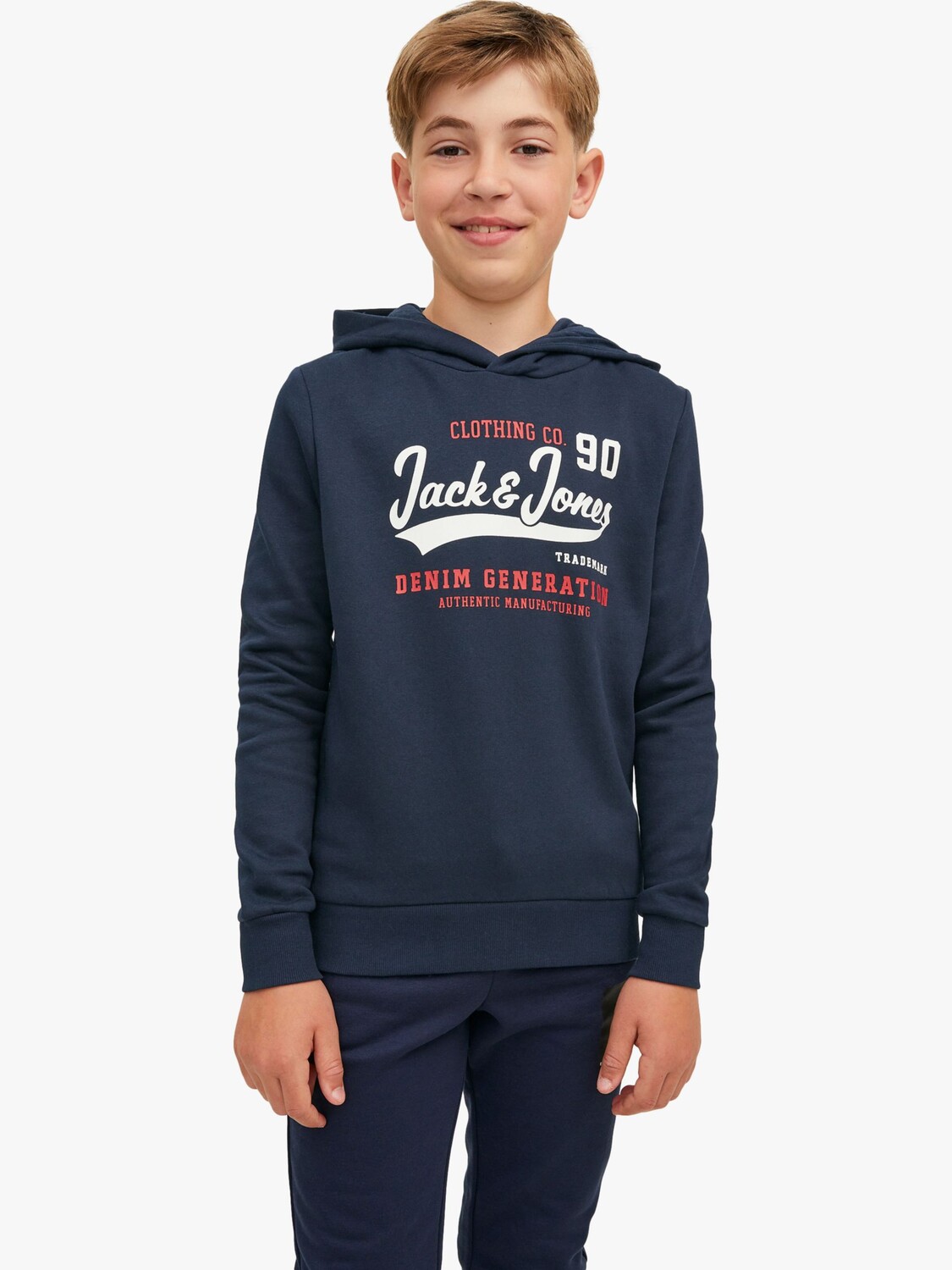 

Толстовка с логотипом Junior Varsity Jack & Jones, темно-синий