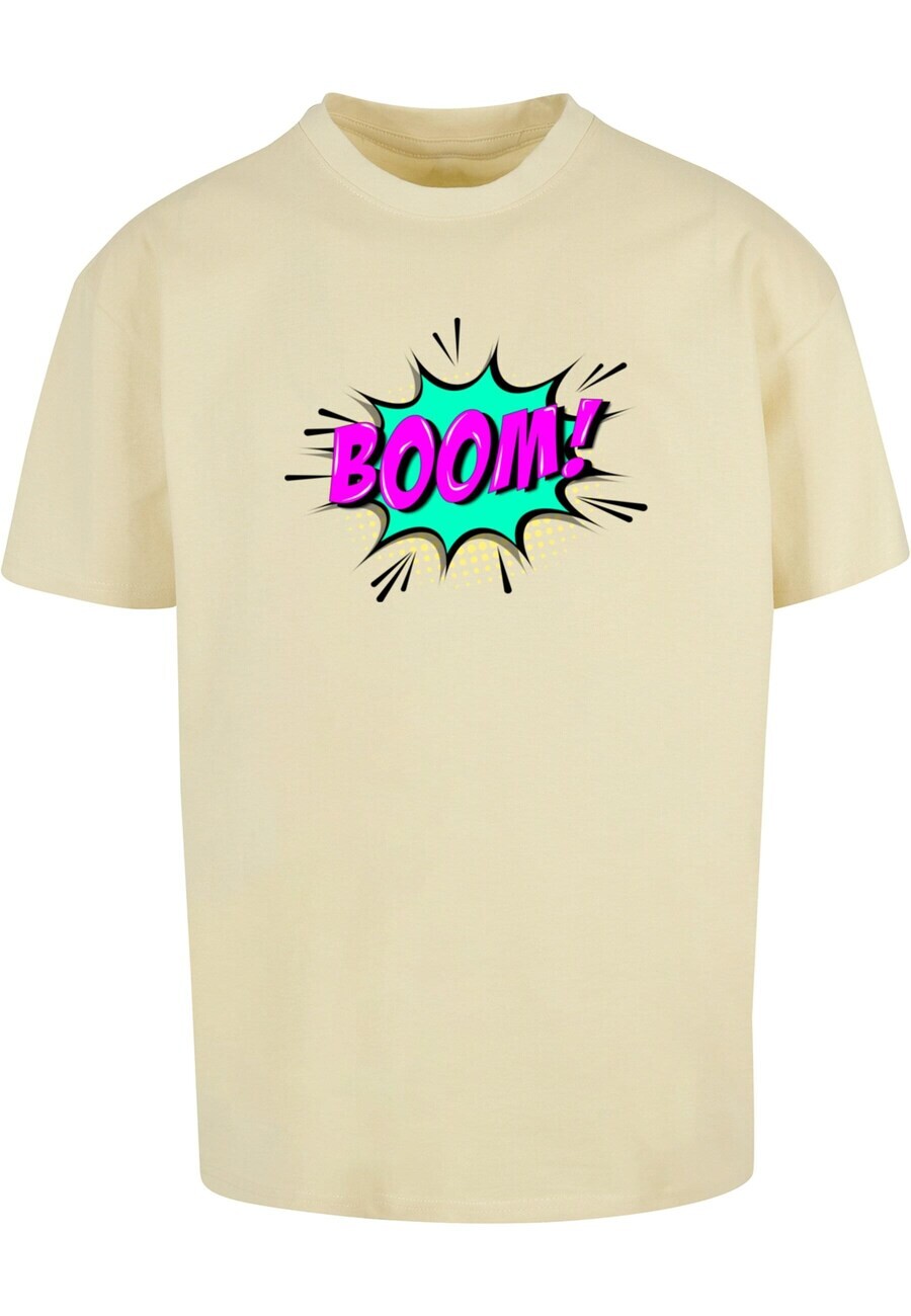 

Футболка Merchcode BOOM COMIC, бежевый