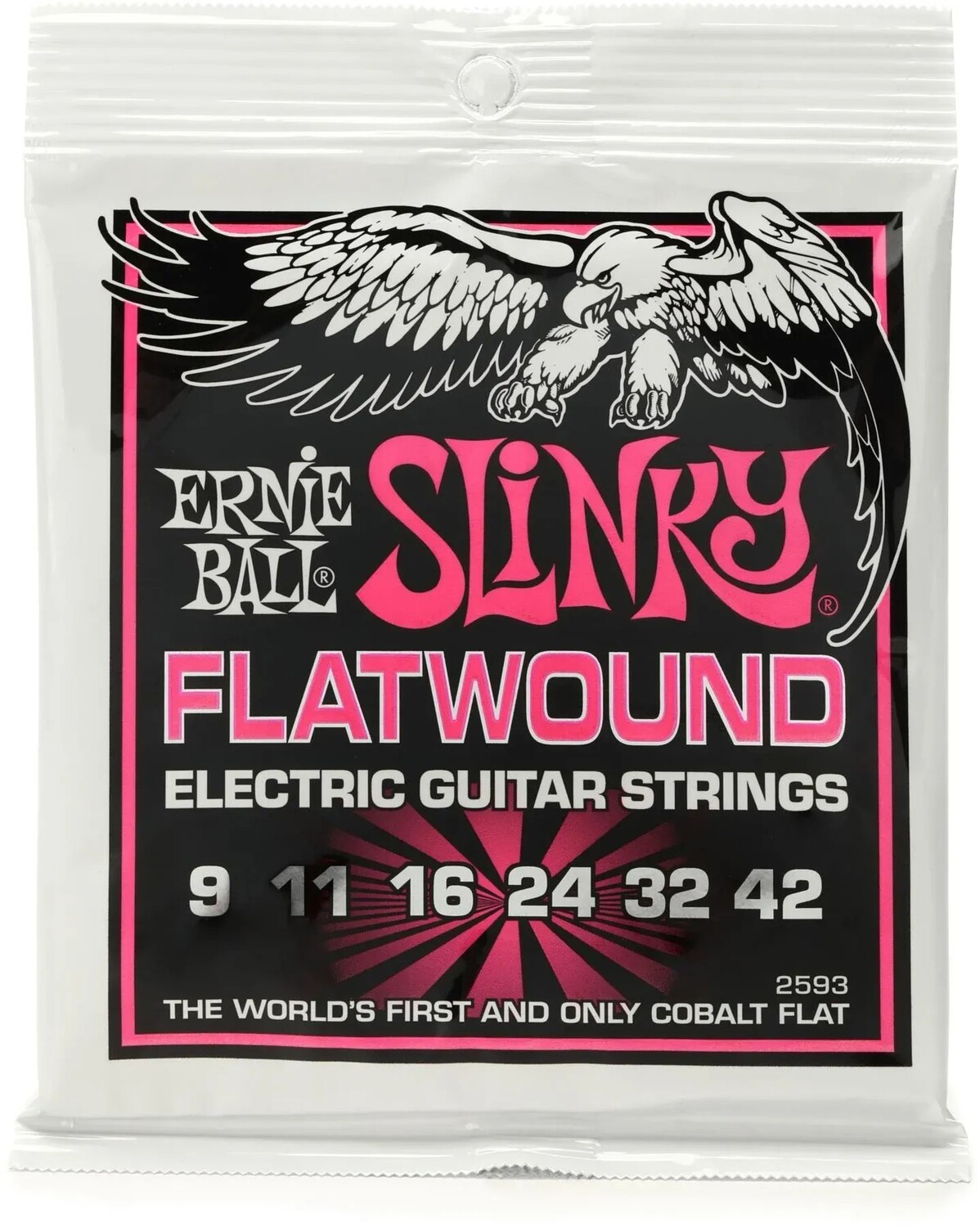 

Новые струны для электрогитары Ernie Ball 2593 Super Slinky с плоской обмоткой — .009-.042