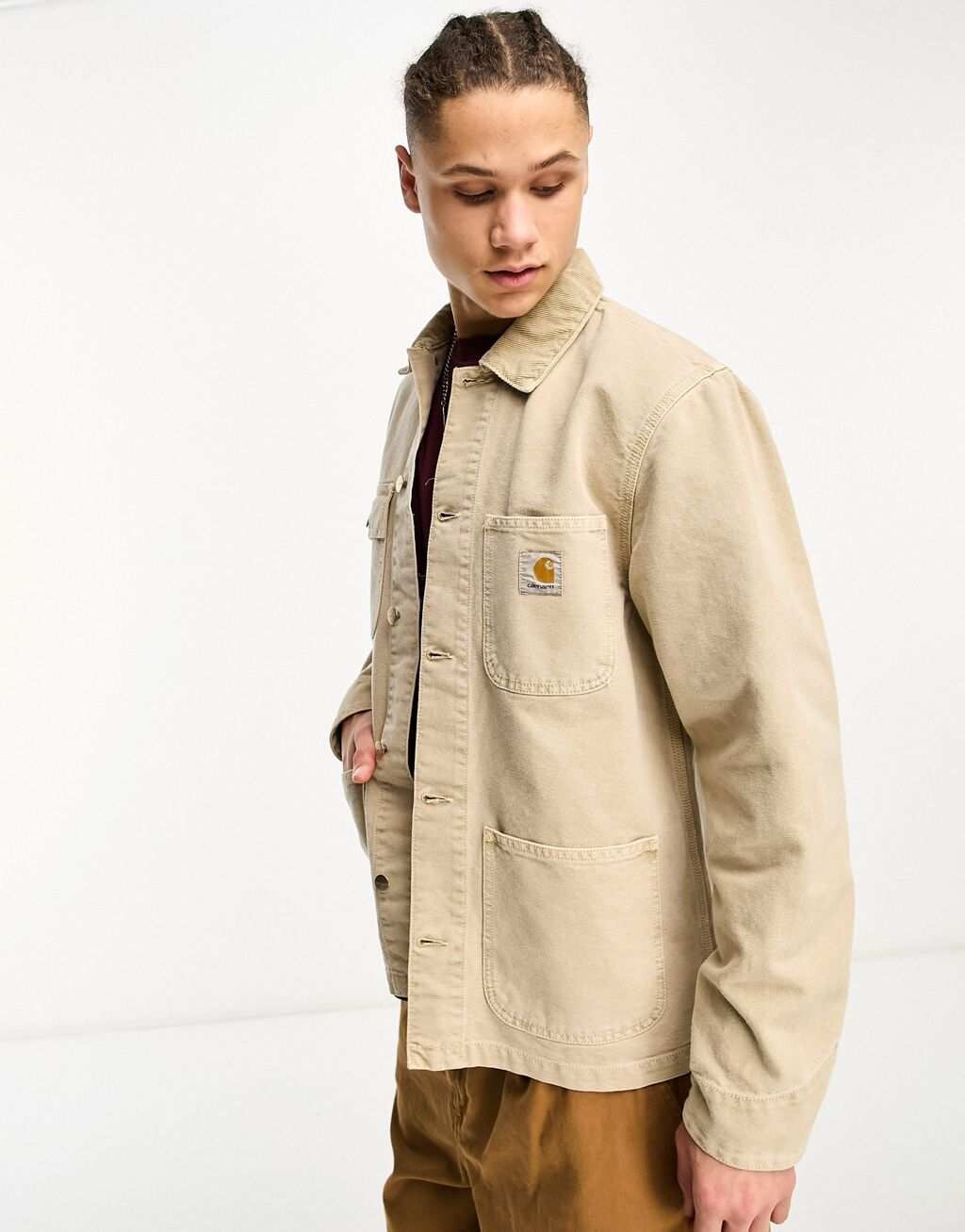 

Выцветшее коричневое пальто Carhartt WIP michigan