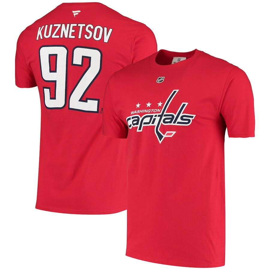 

Футболка с коротким рукавом Fanatics Branded Washington Capitals, красный