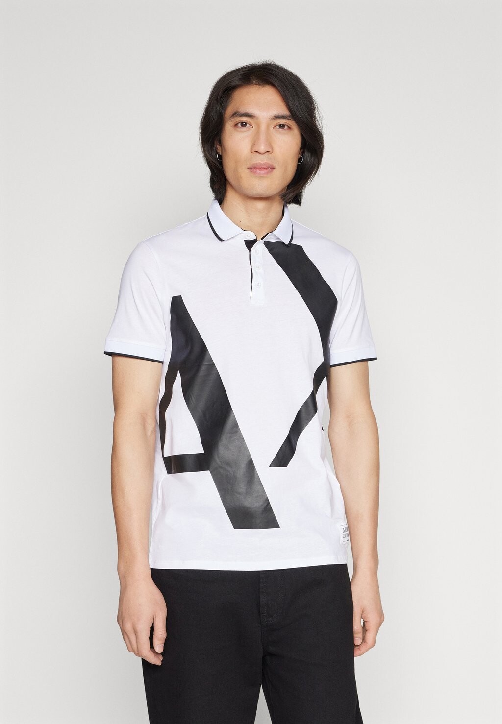 

Рубашка-поло Armani Exchange, белая, Белый