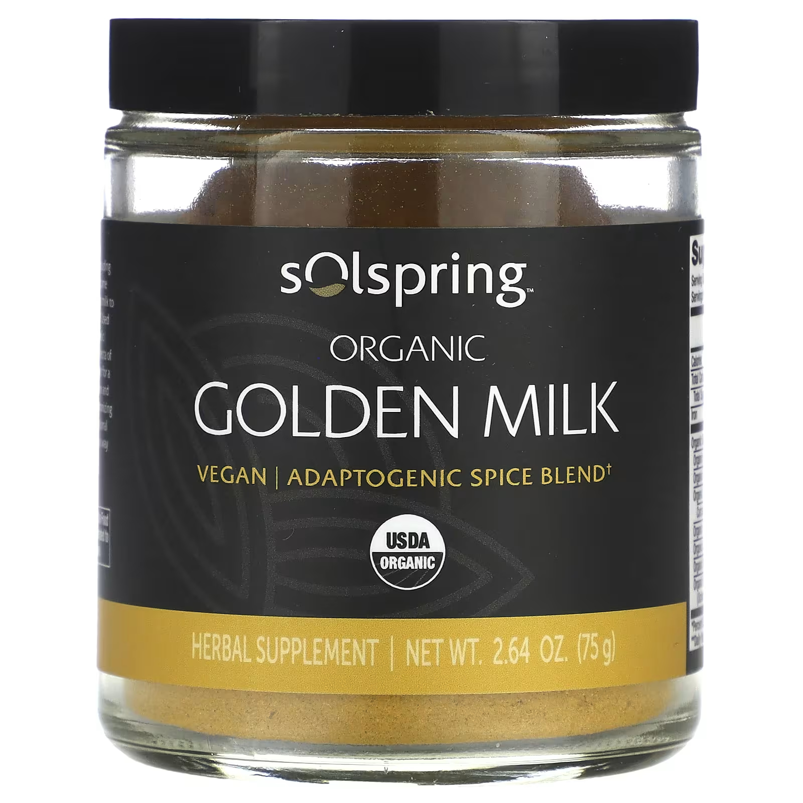Пищевая добавка Dr. Mercola Mercola Solspring Organic Golden Milk, 75 г mercola solspring органическое золотое молоко 2 64 унции 75 г dr mercola