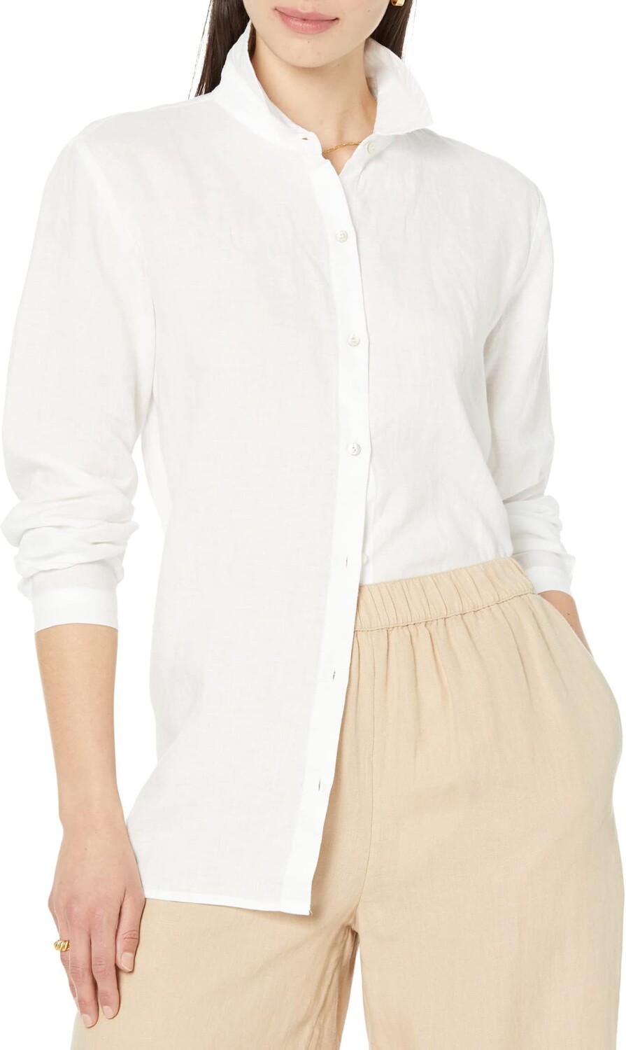 

Классическая рубашка с воротником Eileen Fisher, белый