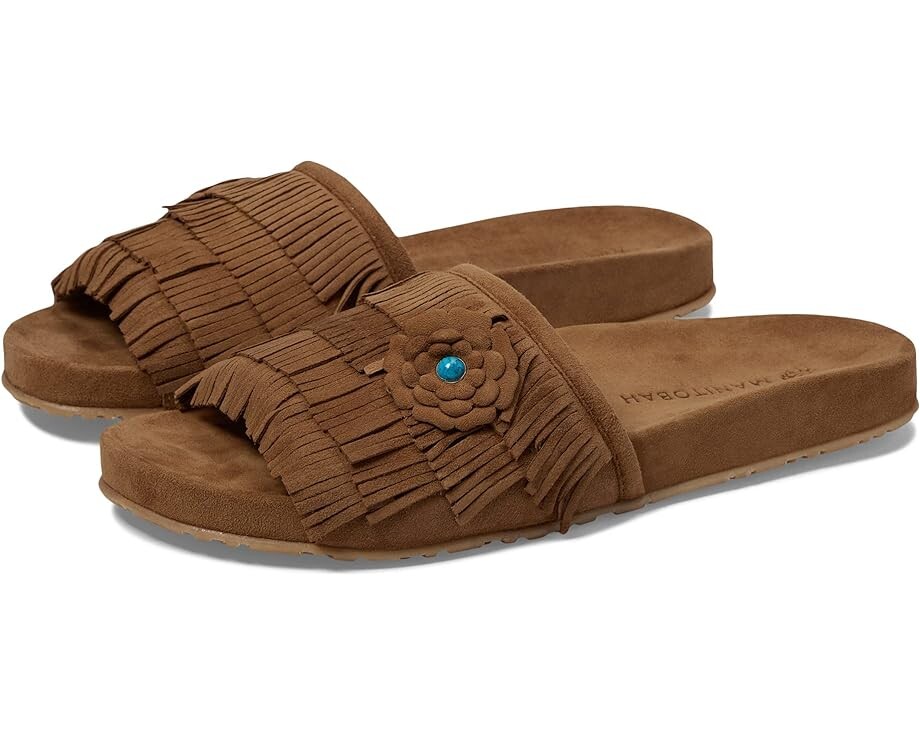 

Сандалии Manitobah Mukluks Wasaga Fringed Slide, цвет Oak/Chene