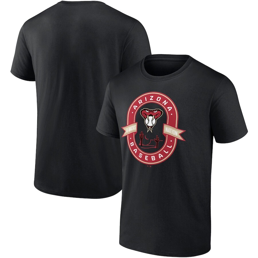 

Футболка с коротким рукавом Fanatics Branded Arizona Diamondbacks, черный