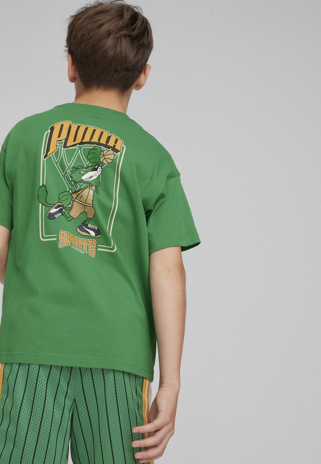 цена Футболка с принтом For The Fan Graphic Puma, цвет archive green