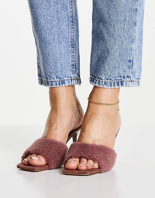 

Розовые сандалии-мюли Miss Selfridge