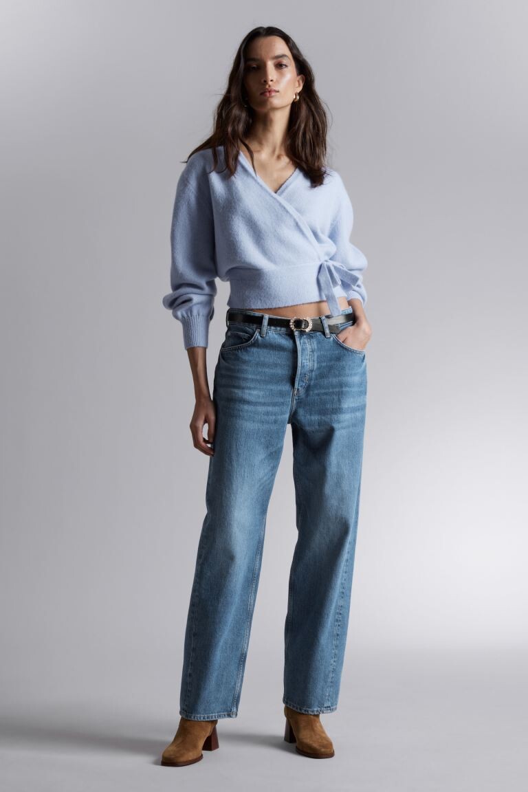 

Кардиган с запахом H&M, синий