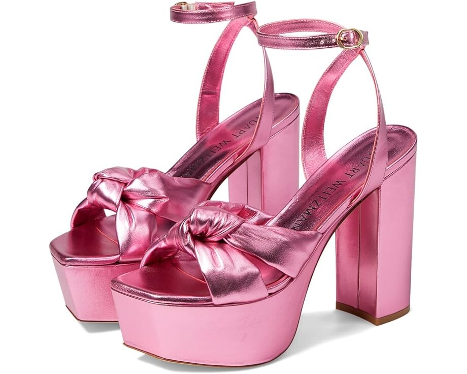 

Туфли Stuart Weitzman Playa 145 Platform Sandal, цвет India Pink