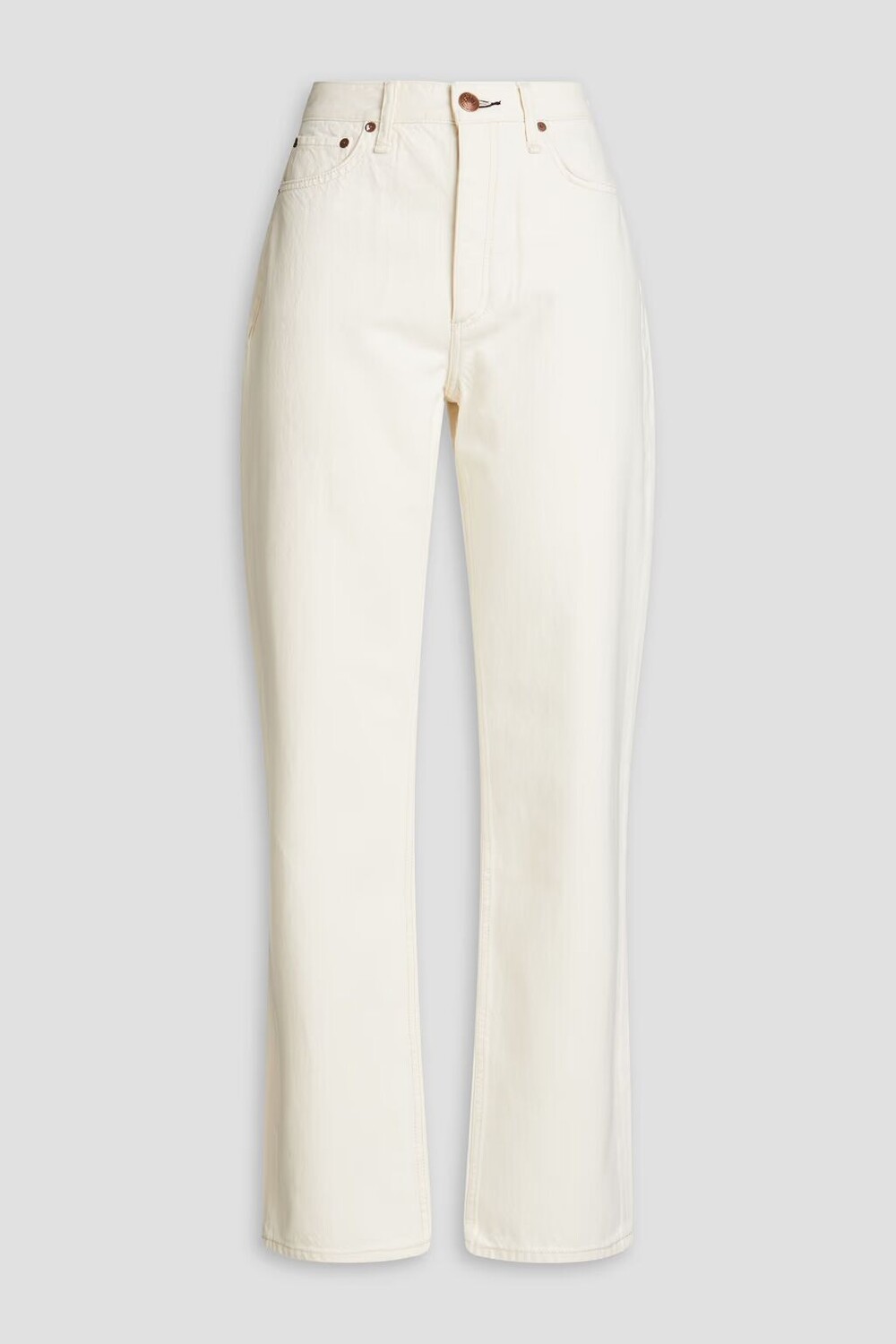 

Прямые джинсы Alex с высокой посадкой Rag & Bone, экрю