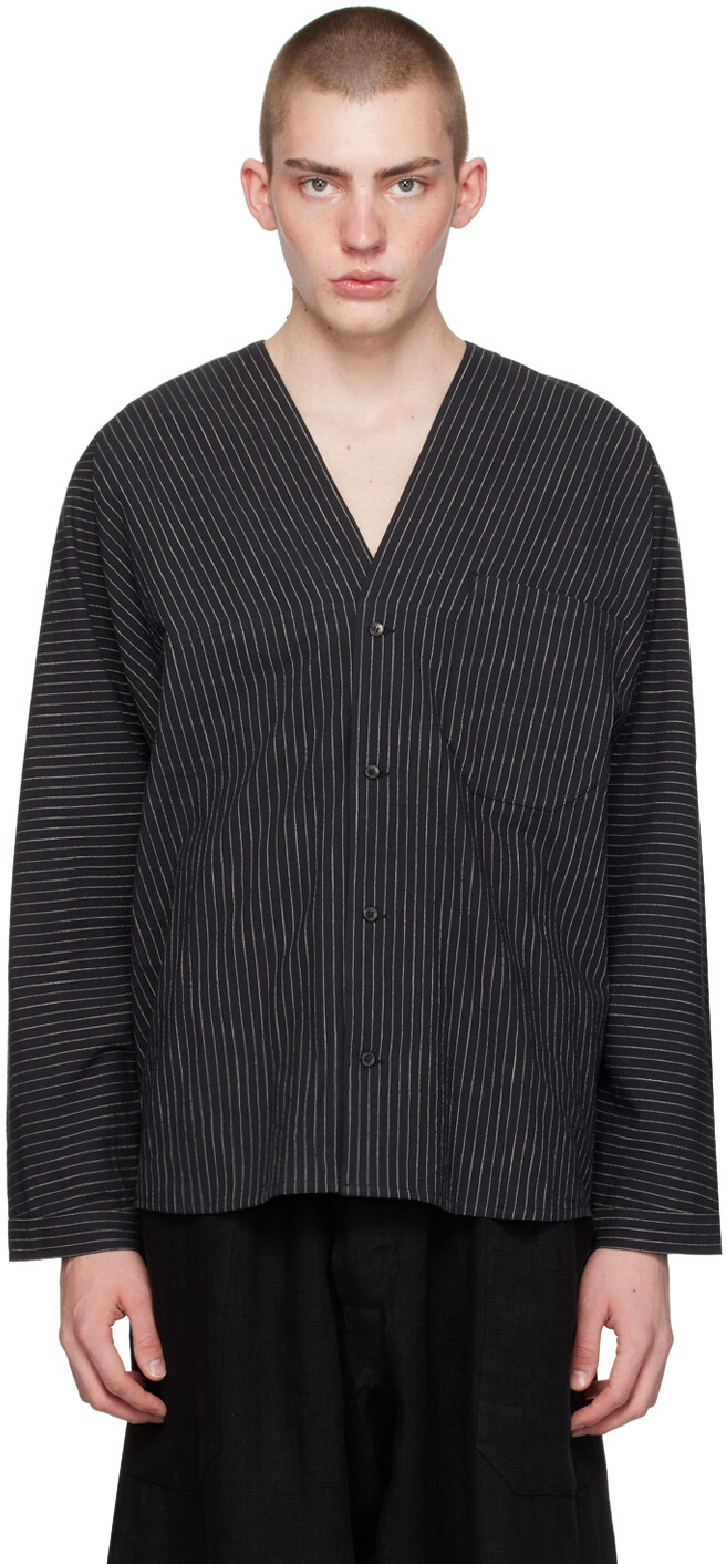 

Черная куртка #99 Jan-Jan Van Essche, цвет Black striped