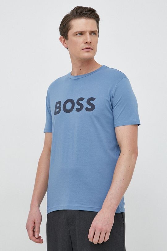

BOSS BOSS CASUAL хлопковая футболка Boss Orange, синий