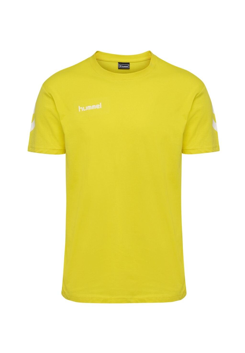 

Футболка с принтом Hummel, желтый неон