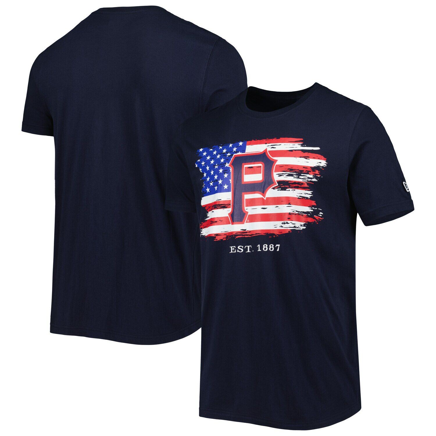

Мужская футболка из джерси New Era Navy Pittsburgh Pirates 4 июля