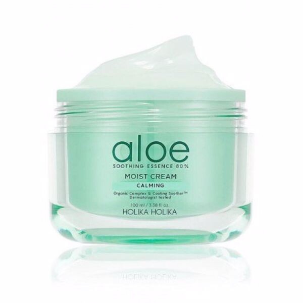 

Увлажняющий крем для ухода за лицом Crema facial calmante aloe vera aloe shooting essence 80% Holika holika, 100 мл