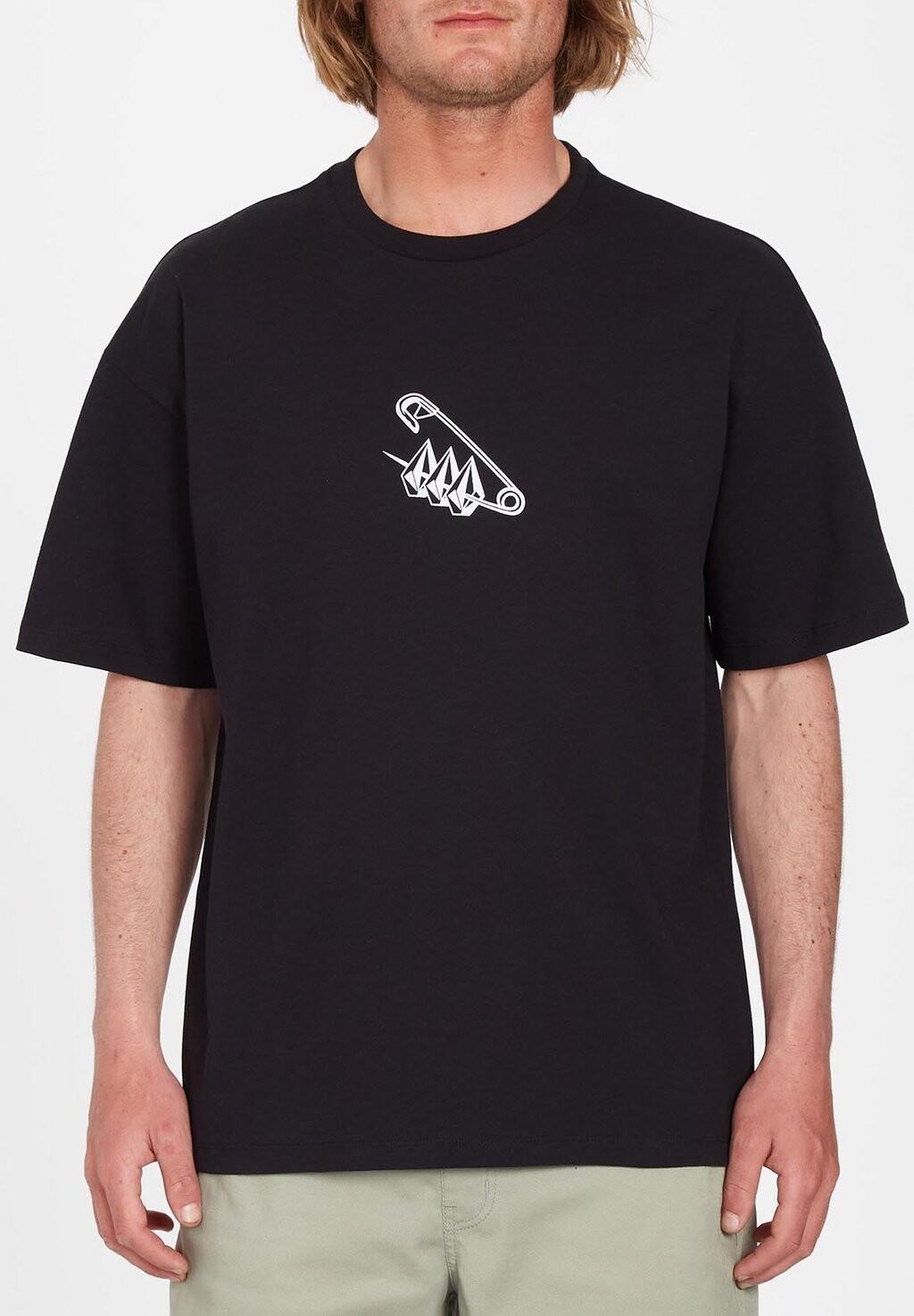

Футболка с принтом Volcom, черный