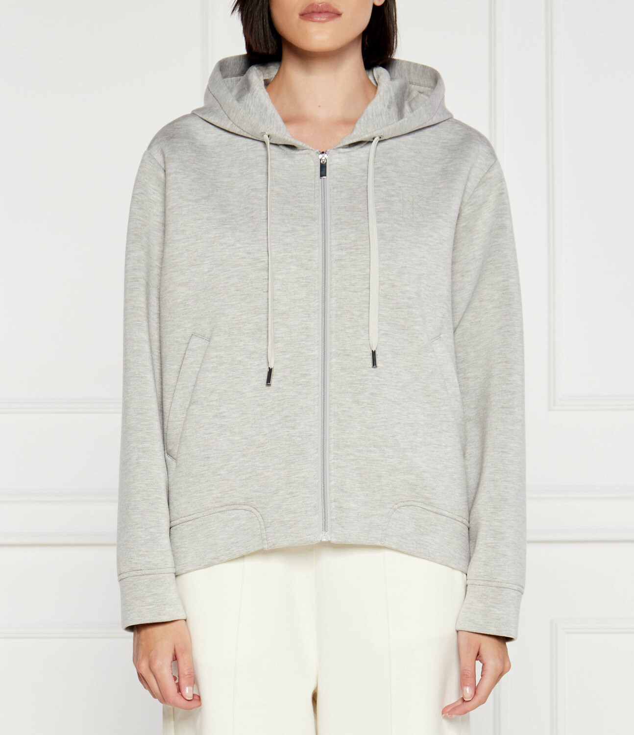 

Толстовка Weekend MaxMara Oversize fit, пепельно-серый