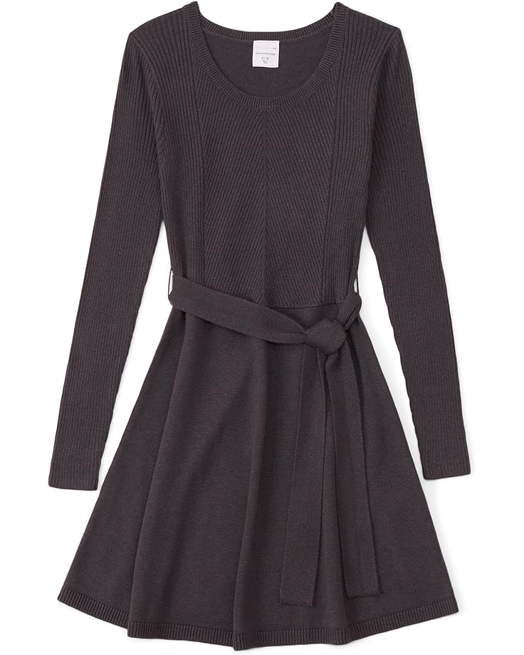 

Платье Abercrombie Belted Fit-and-Flare Sweaterdress, угольный