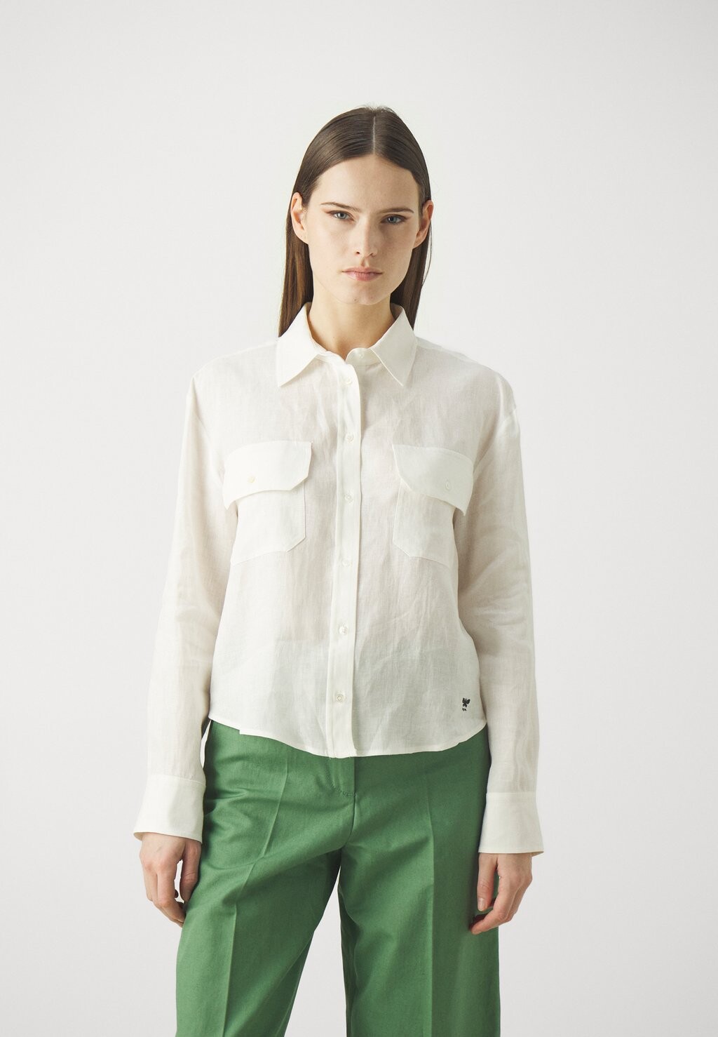 

Блузка-рубашка EUREKA WEEKEND MaxMara, цвет bianco