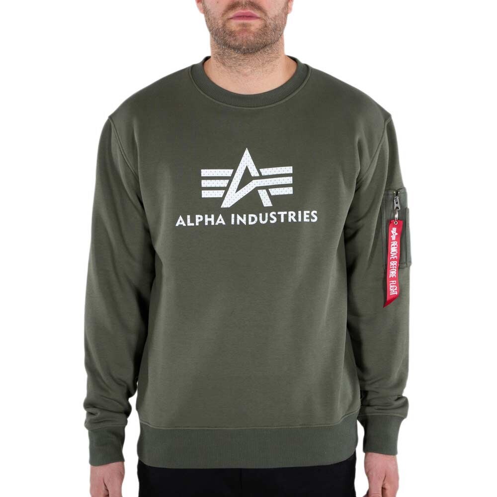 

Толстовка Alpha Industries 3D Logo II, зеленый