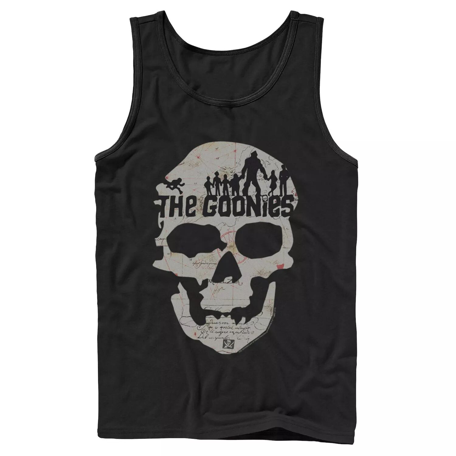 

Мужская майка с плакатом и картой скелета The Goonies Licensed Character