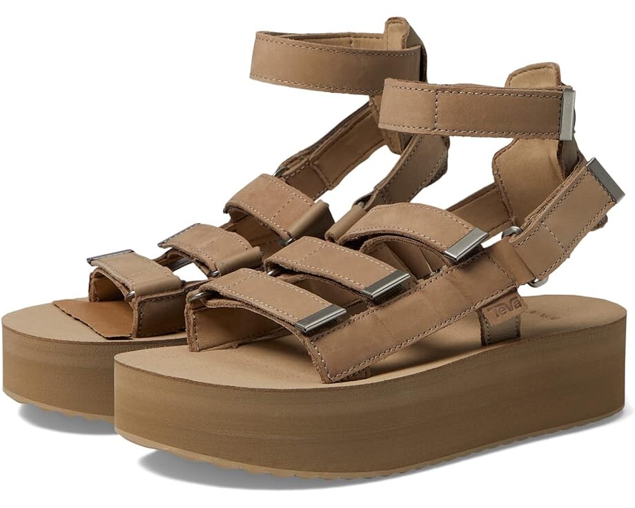 

Сандалии Teva Flatform Mevia Leather, цвет Incense