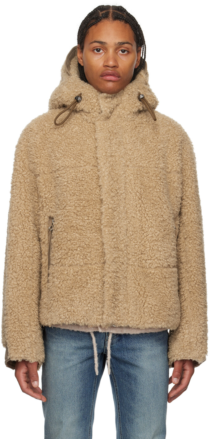 

Бежевая куртка из фурнитуры Solid Homme, Бежевый