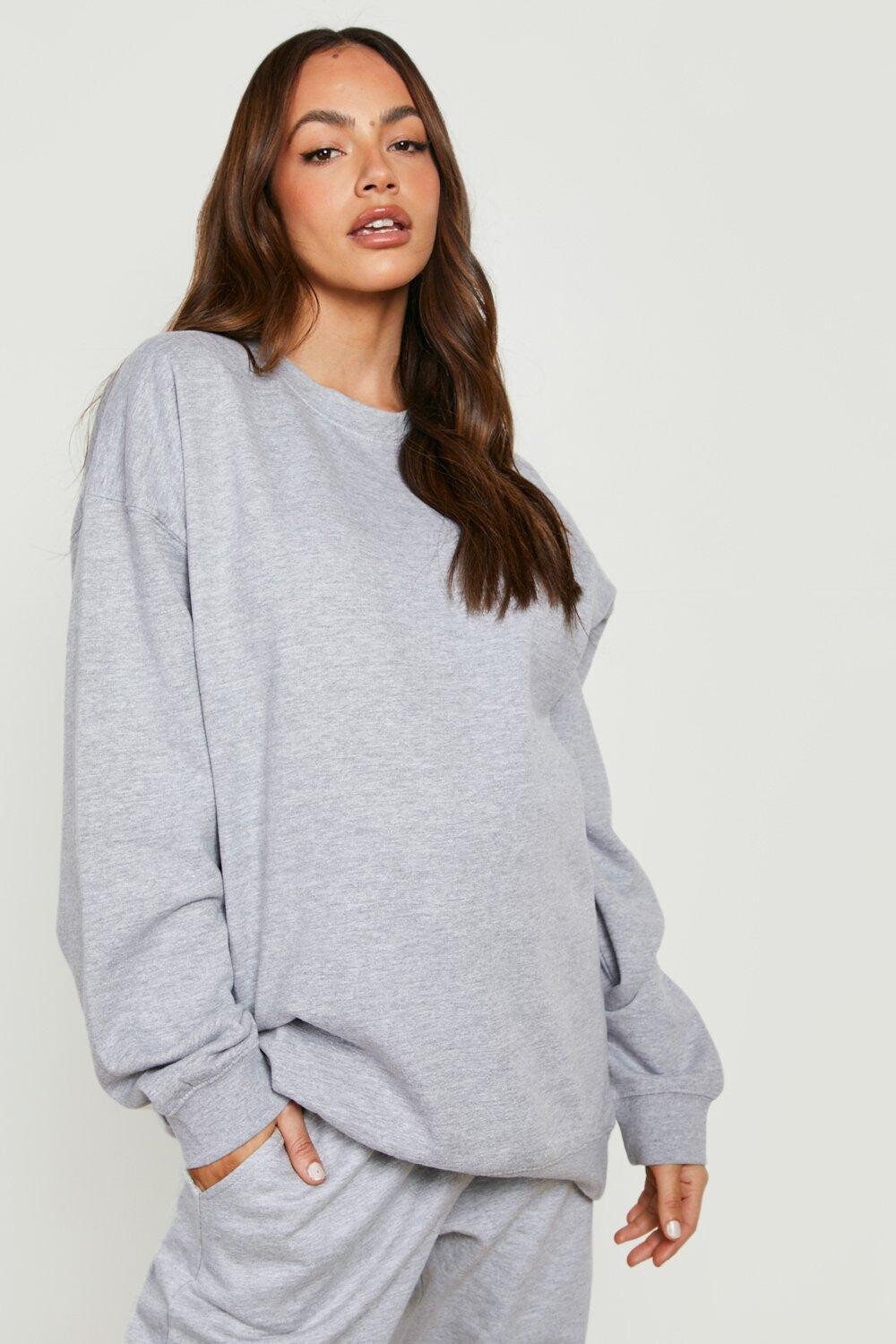 

Базовый свитшот для материнства Boohoo, серый