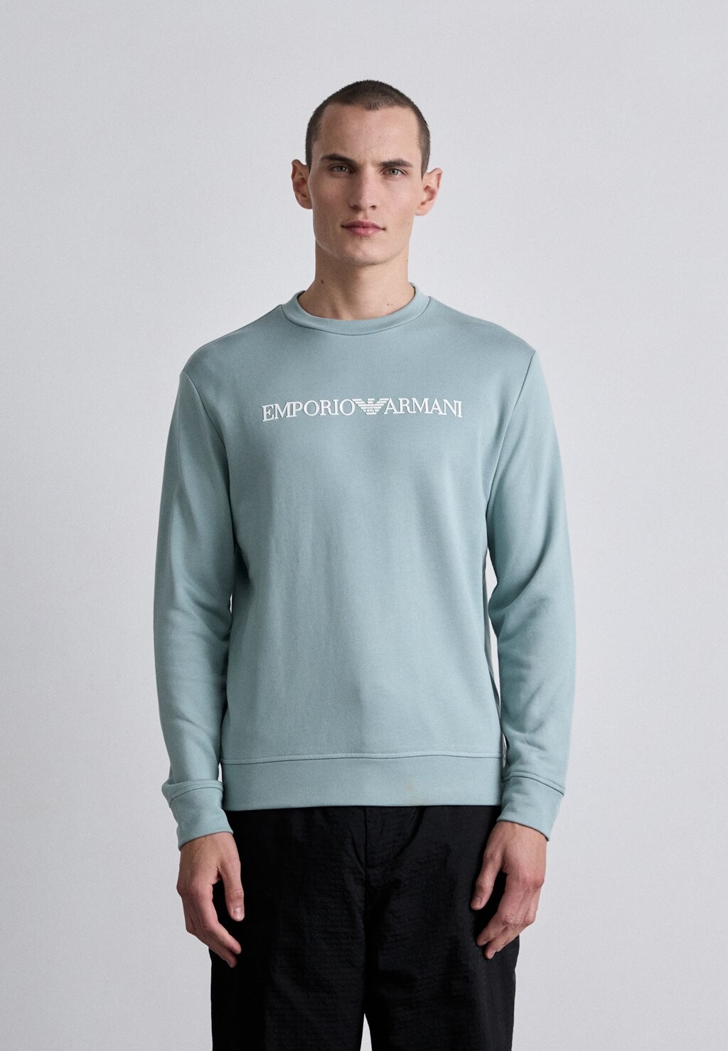 

Толстовка с капюшоном FELPA Emporio Armani, светло-голубой