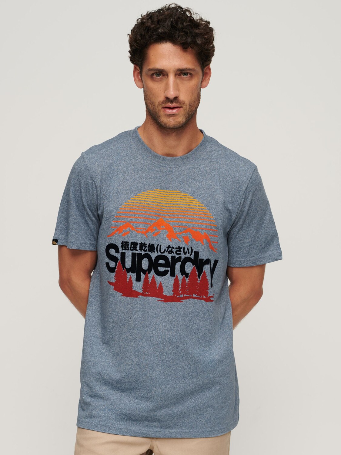 

Футболка Superdry Core Logo Great Outdoors, цвет Blue Grit