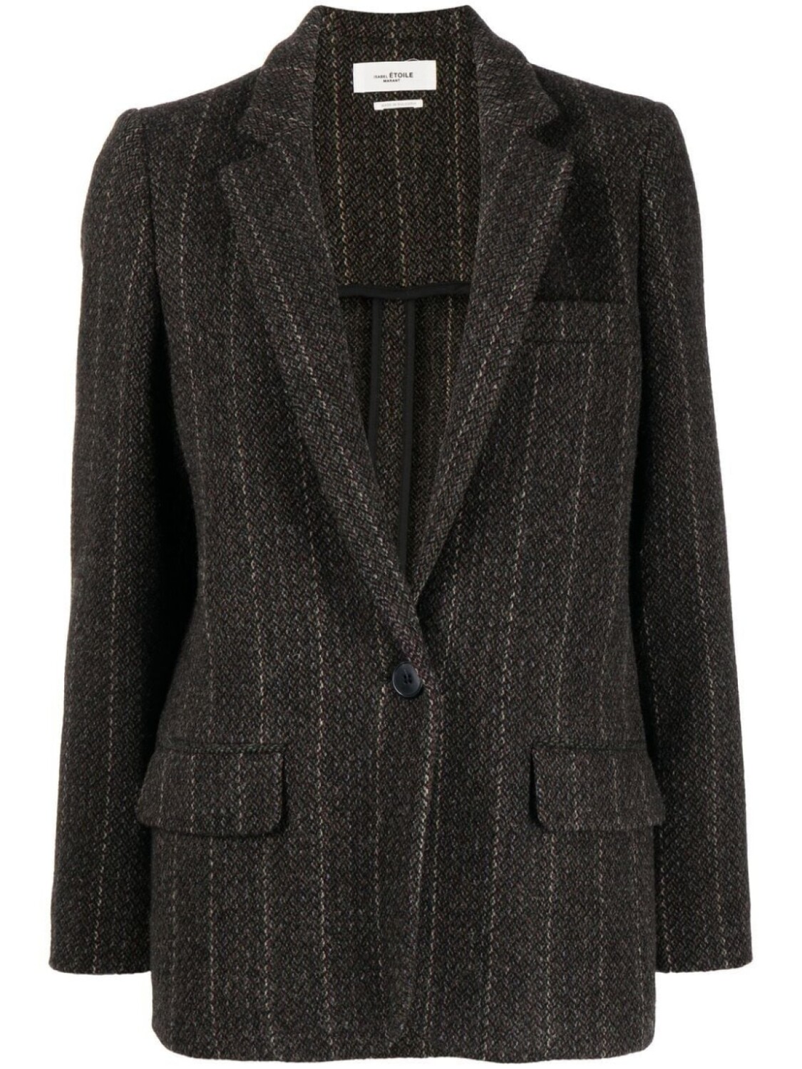 

Marant Étoile однобортный блейзер Charlyne, коричневый