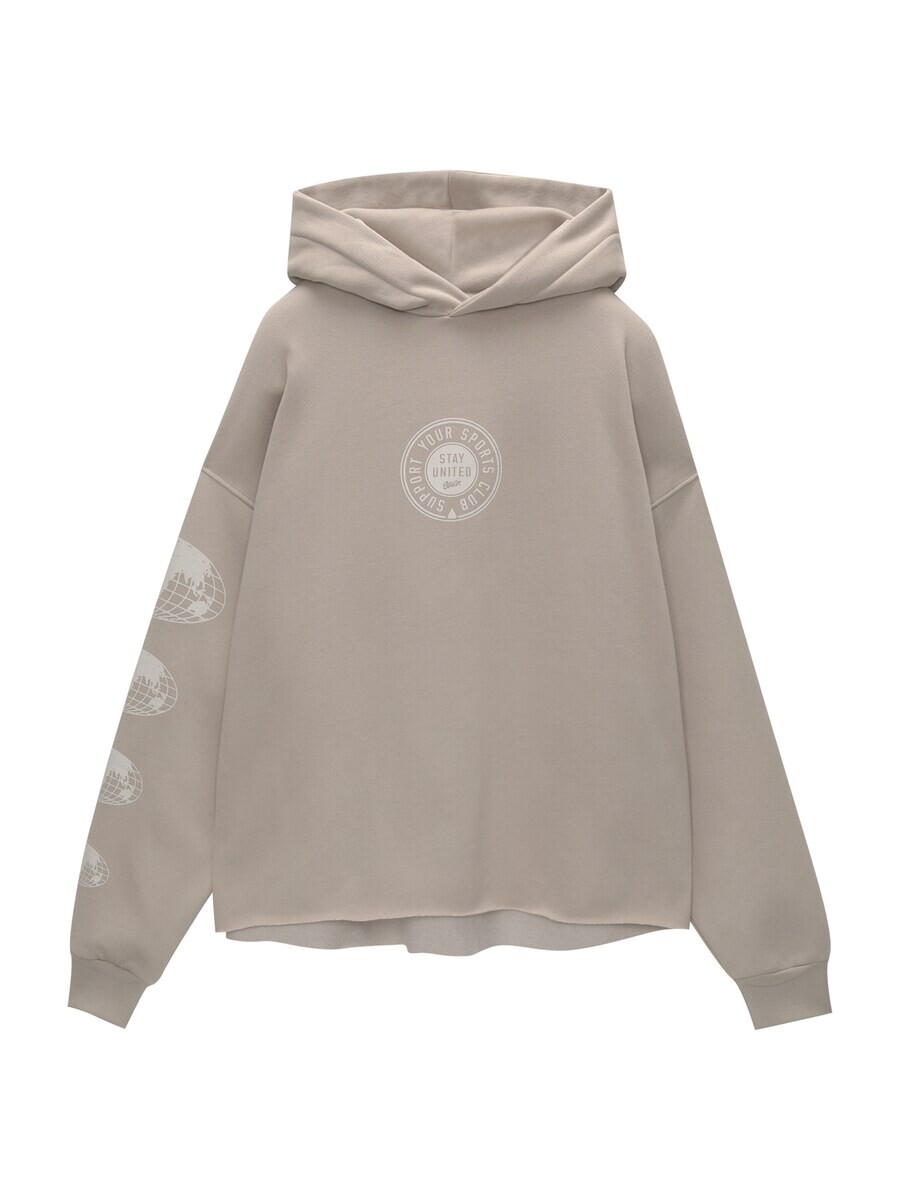 

Толстовка Pull&Bear, серо-коричневый/серый