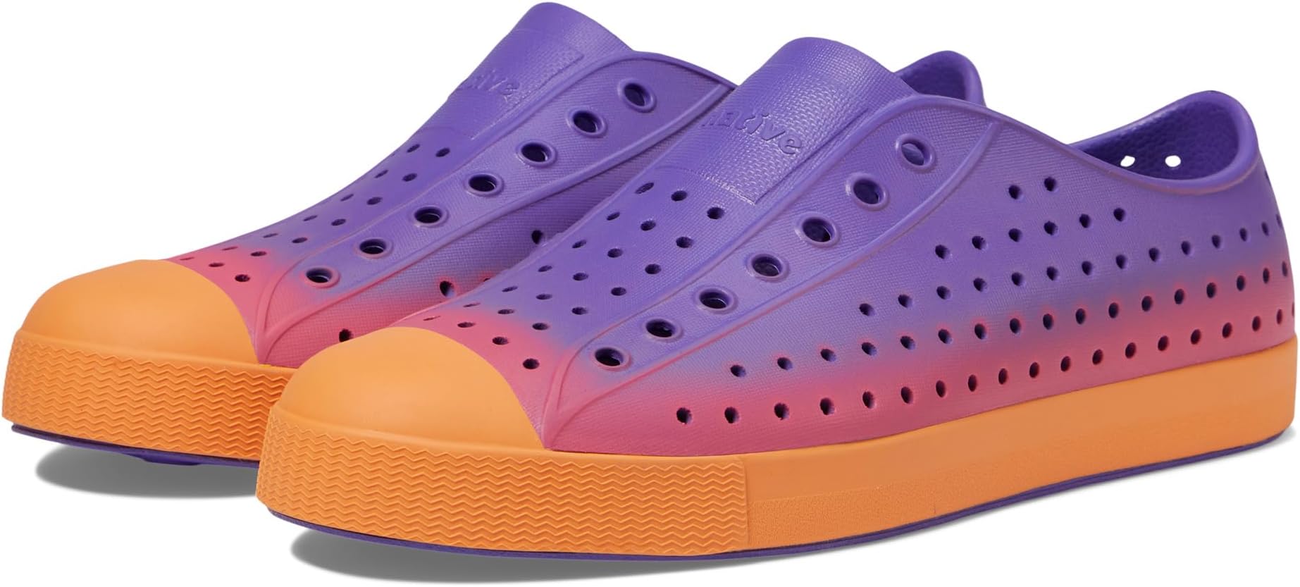 Кроссовки Jefferson Sugarlite Ombre Native Shoes Kids, цвет Ultra Violet/Apricot Orange/Ultra Dazzle Ombre