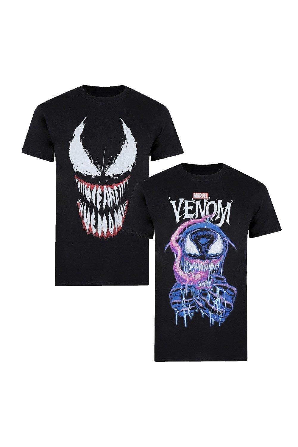 цена Набор из 2 хлопковых футболок Venom Marvel, мультиколор