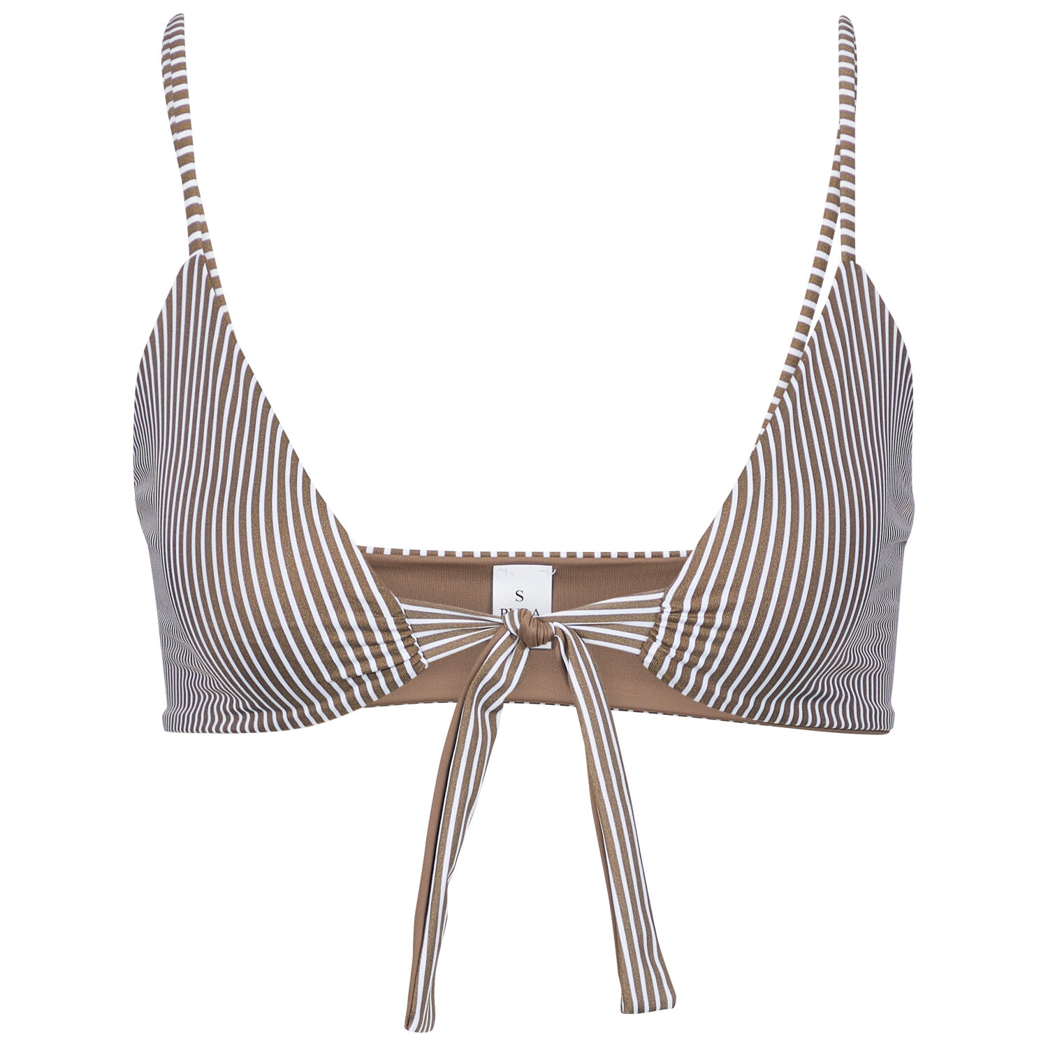 

Верх бикини Pura Clothing Women's Marla Top, цвет Brown/Stripes