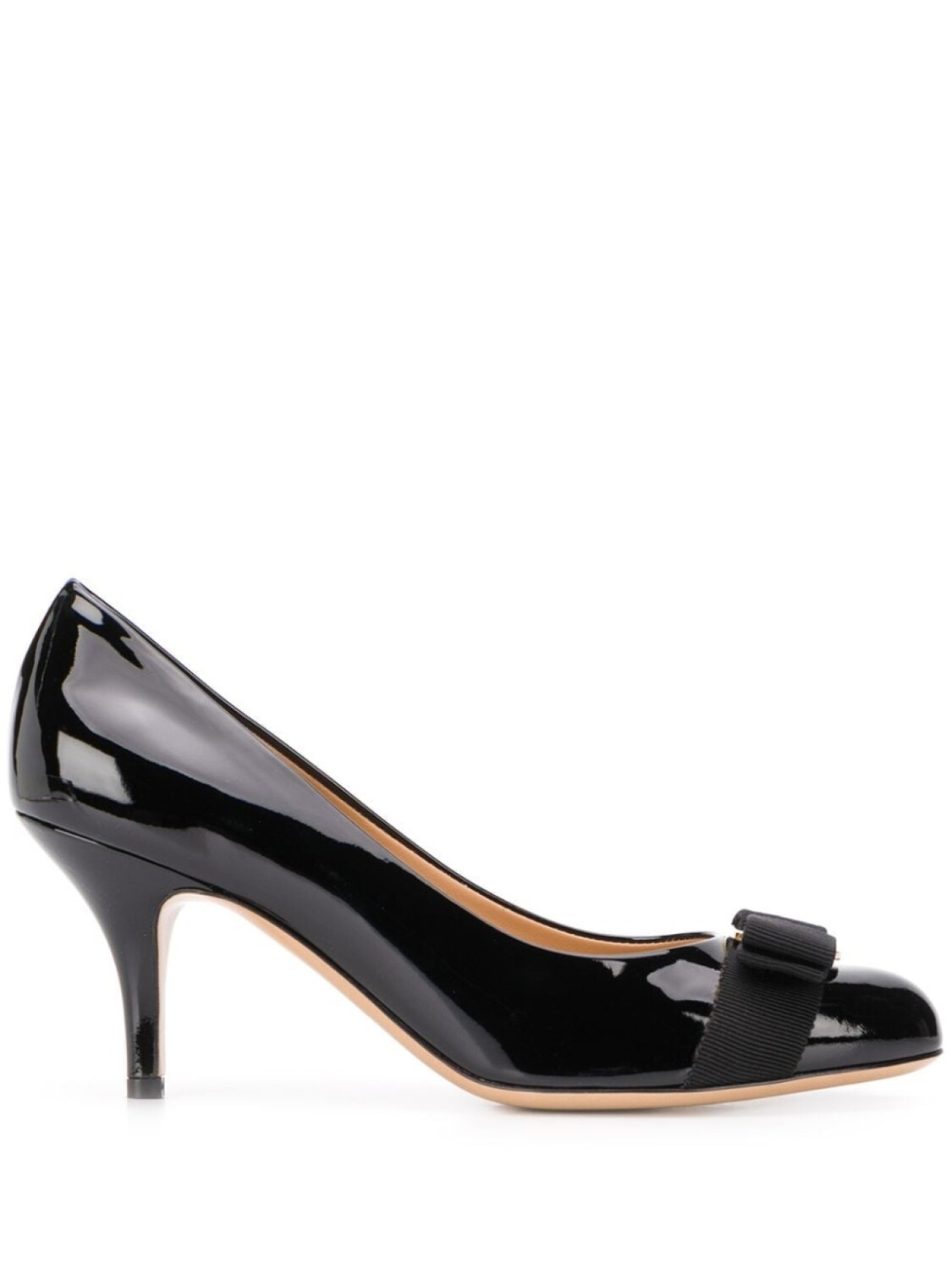 

Ferragamo лакированные туфли-лодочки Carla, черный