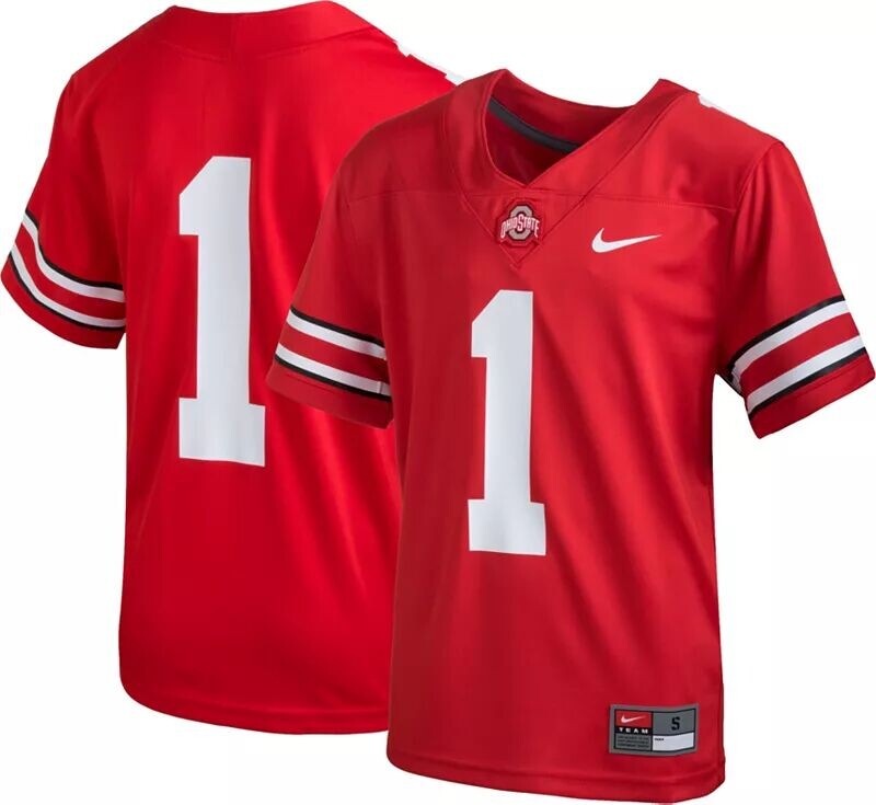 

Футбольная майка Nike Youth Ohio State Buckeyes # 1 Scarlet Game