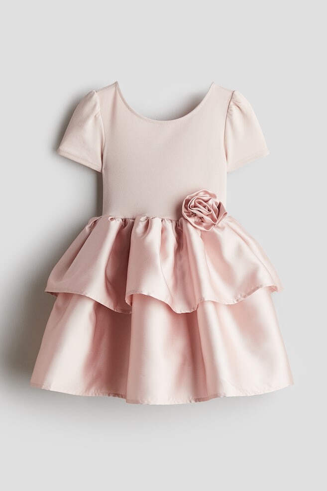 

Платье с расклешенной юбкой H&M, розовый