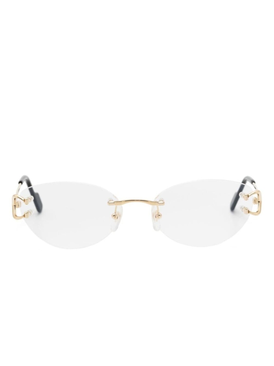 

Cartier Eyewear очки в овальной оправе, золотистый