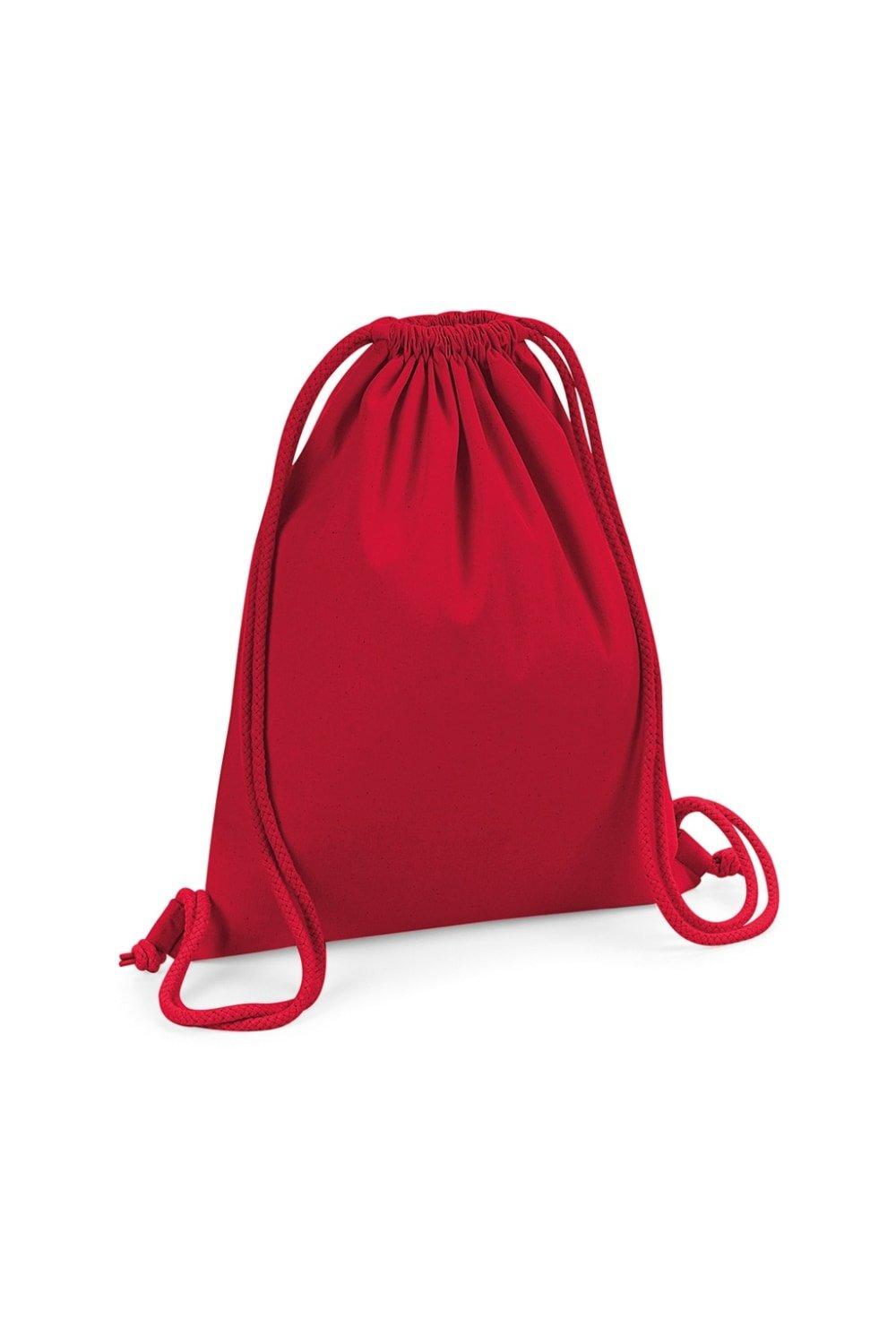Спортивная сумка из органического хлопка премиум-класса Westford Mill, красный