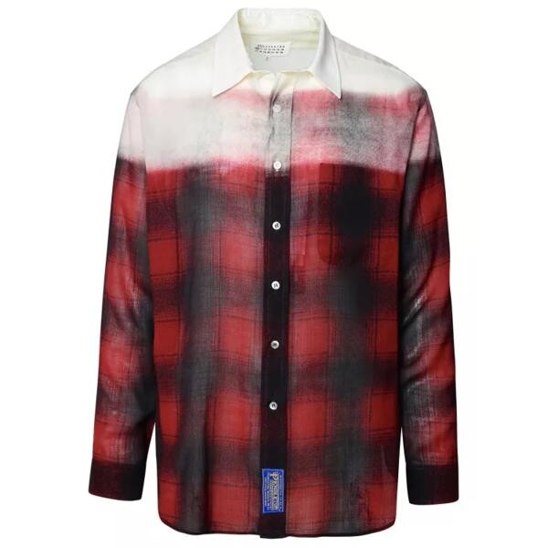

Футболка wool blend shirt Maison Margiela, красный