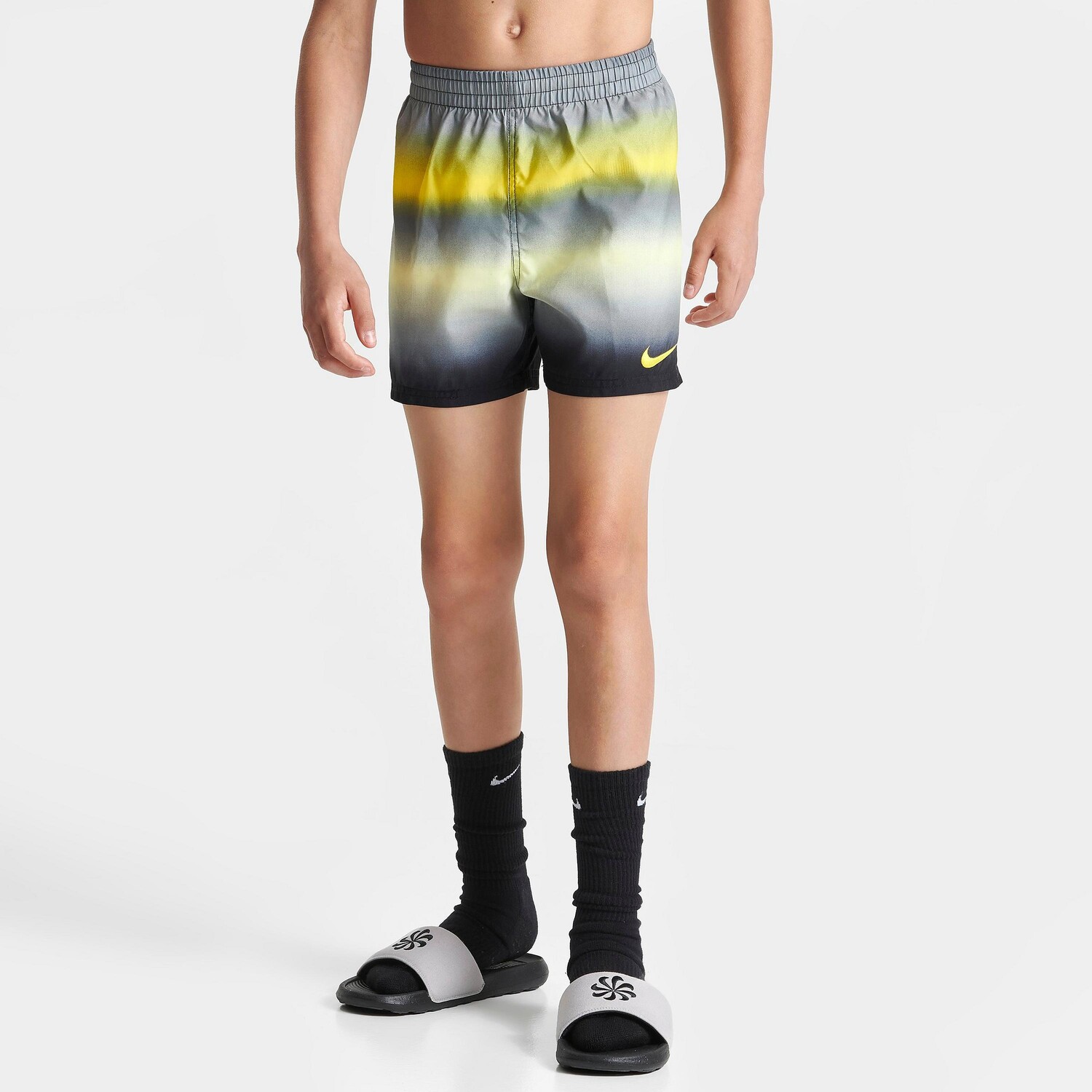 

Шорты для плавания Nike Horizon Stripe для мальчиков, серый