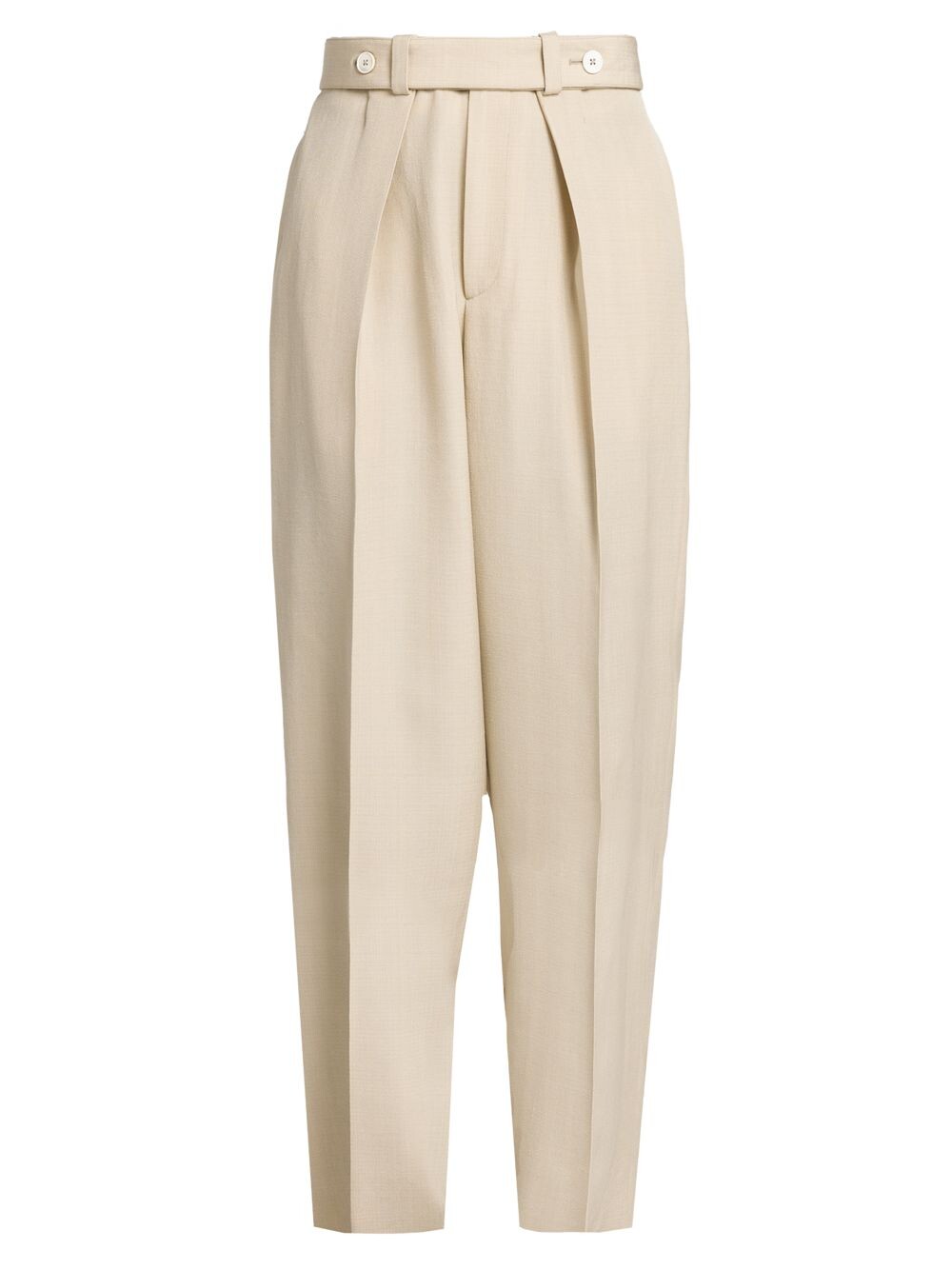 

Плиссированные брюки Jil Sander, бежевый