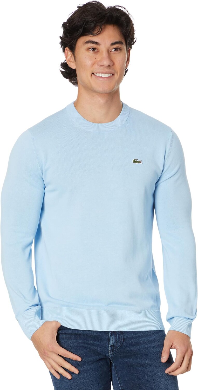 

Свитер с круглым вырезом с длинными рукавами Lacoste, цвет Silver Chine